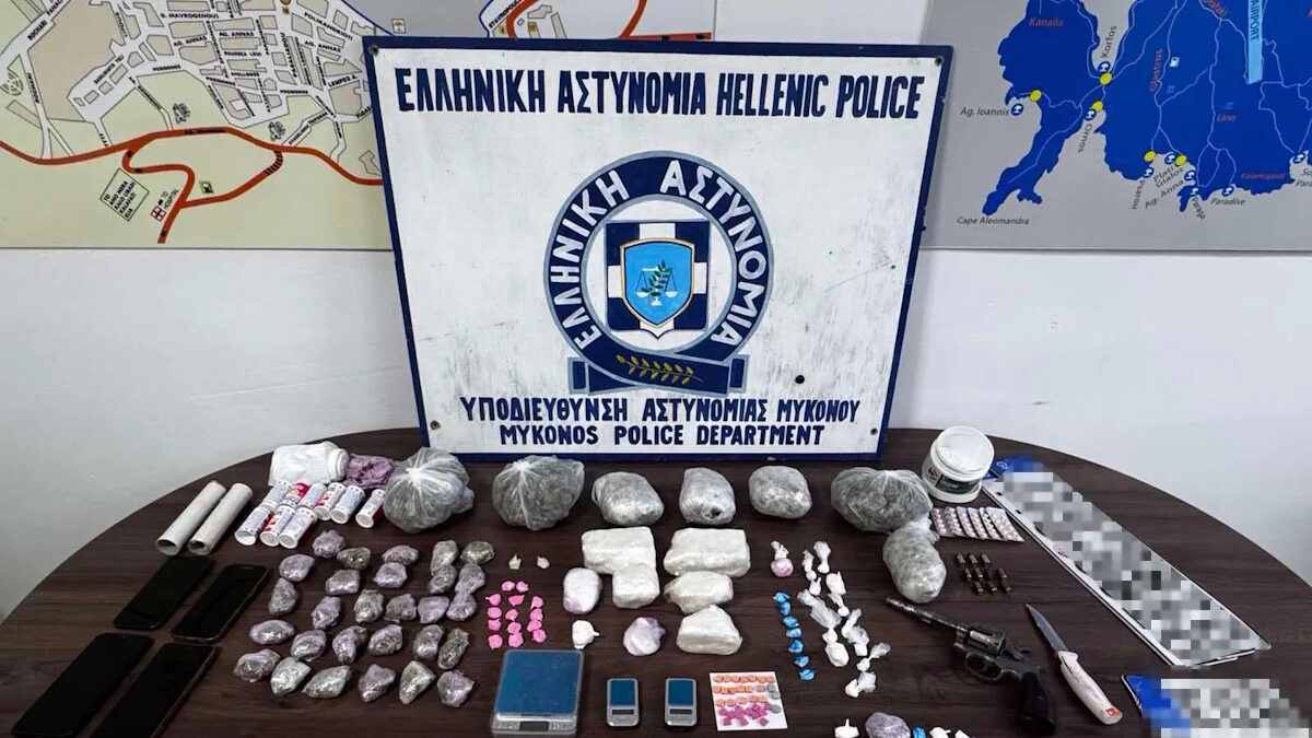 Ναρκωτικά και χρήματα από τη διακίνηση των παράνομων ουσιών στη Μύκονο