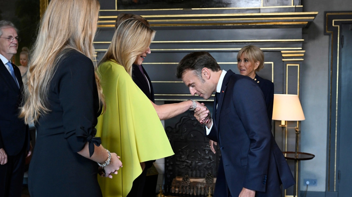 Βασίλισσα Μάξιμα της Ολλανδίας και Εμανουέλ Μακρόν