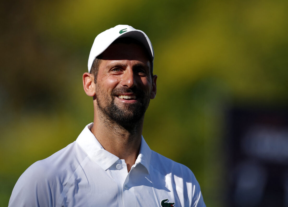 Ο Νόβακ Τζόκοβιτς στην προετοιμασία για το Wimbledon