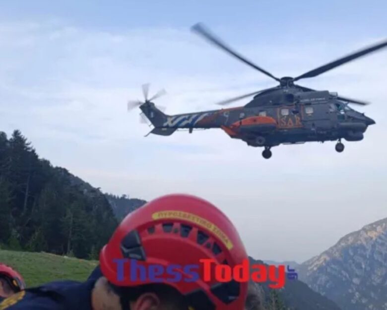 Όλυμπος: Δραματική επιχείρηση διάσωσης 63χρονου πολυτραυματία -Βίντεο με το ελικόπτερο σε υψόμετρο 2.000 μέτρων