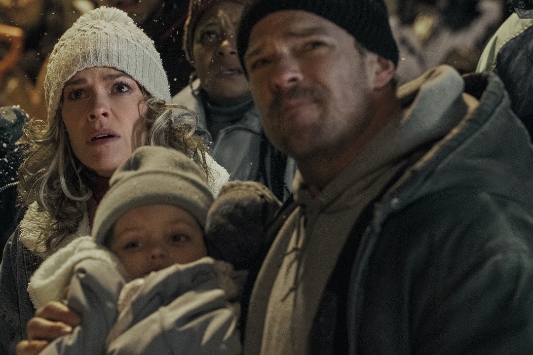 Hilary Swank, Emily Mitchell, Alan Ritchson