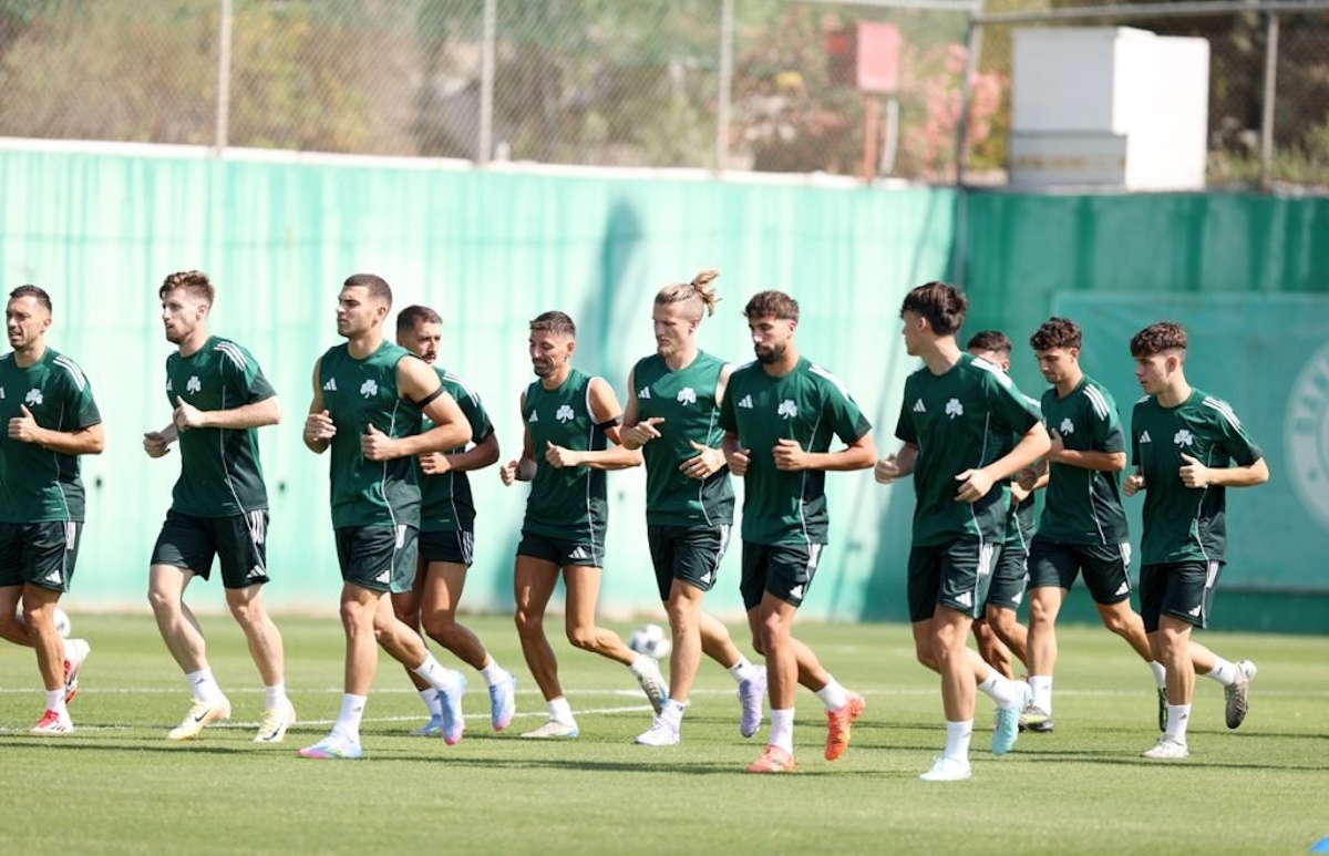 Η προπόνηση του Παναθηναϊκού