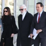 Ο ηθοποιός Πέτρος Φιλιππίδης προσέρχεται στο δικαστήριο / EUROKINISSI / Φωτογραφία του Σωτήρη Δημητρόπουλου