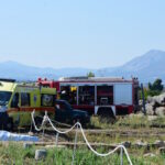 Πυροσβεστικό όχημα και ασθενοφόρο