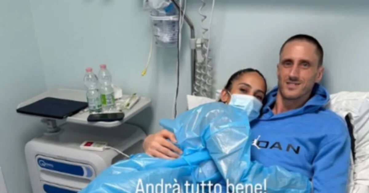 Akile Polonara is shocked through the hospital, having been diagnosed with leukemia