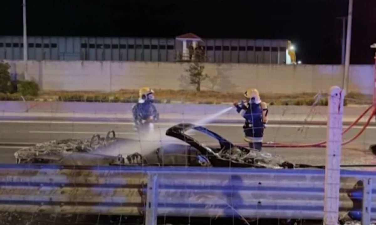 Τροχαίο στην Αθηνών - Λαμίας κατά τη διάρκεια κατάσβεσης φωτιάς