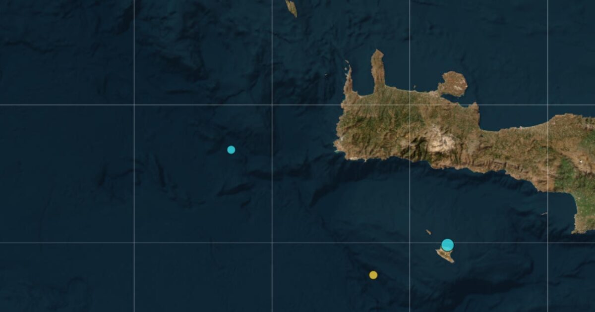 Σεισμός 3,5 Ρίχτερ ανοιχτά της Κρήτης: Στα 5 χιλιόμετρα το εστιακό βάθος