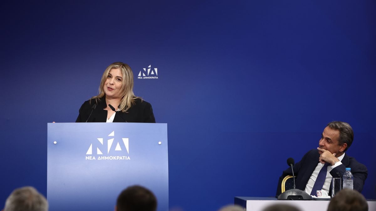 Η Μαρία Συρεγγέλα και ο Κυριάκος Μητσοτάκης