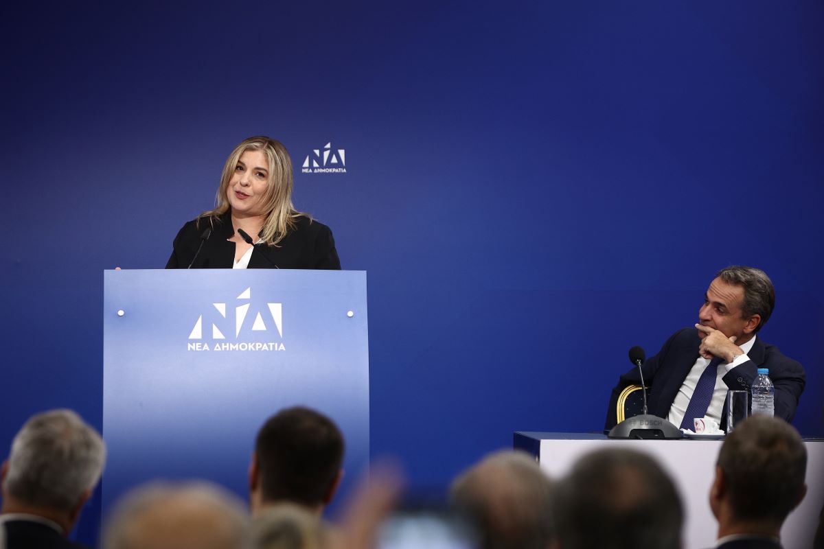 Η Μαρία Συρεγγέλα και ο Κυριάκος Μητσοτάκης