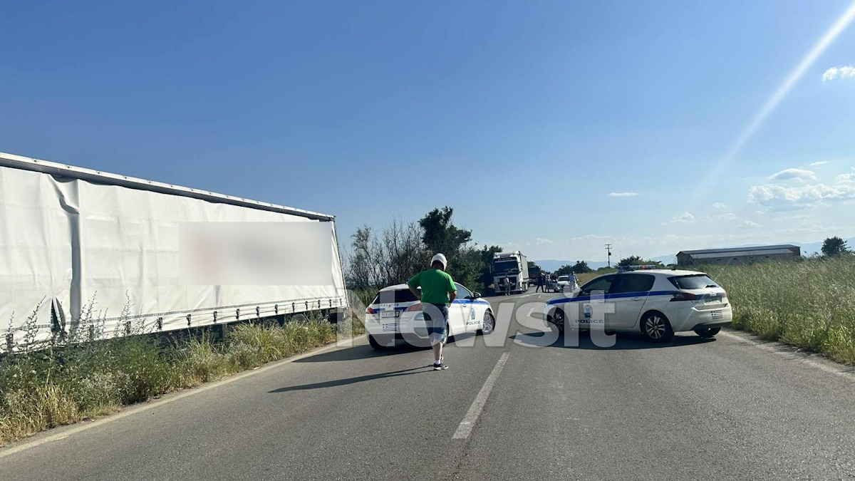 Το σημείο που έγινε το τροχαίο στη Θεσσαλονίκη