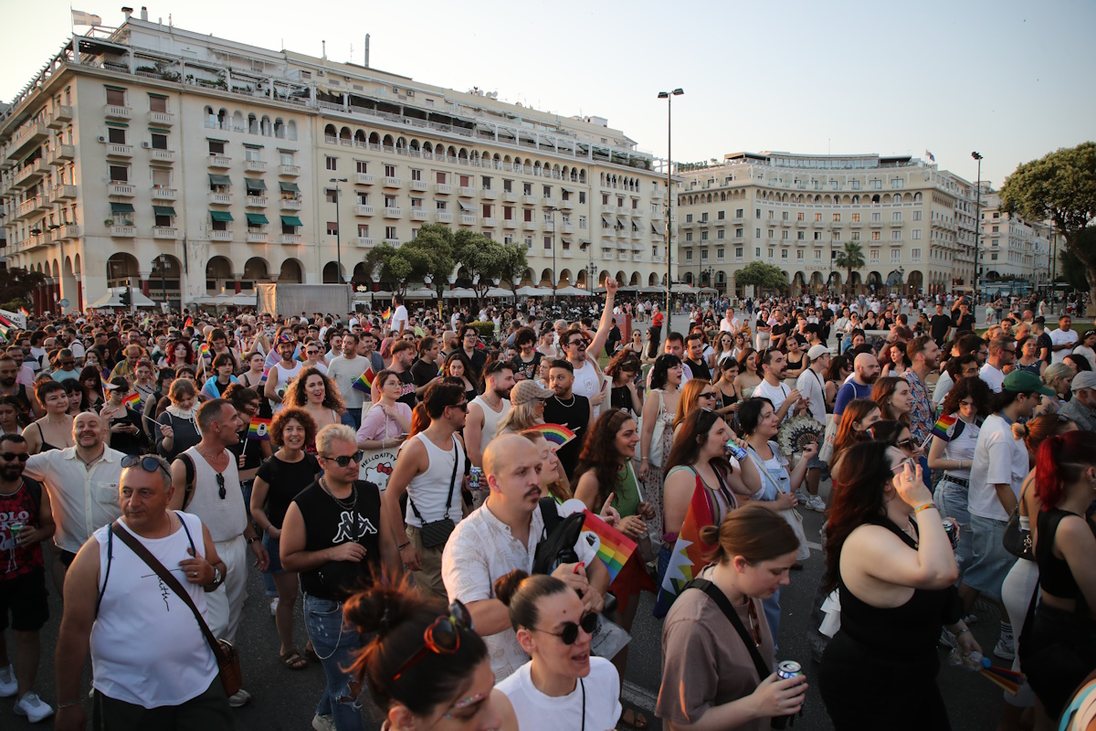 LGBTQI+ community pride parade as part of Thessaloniki Pride