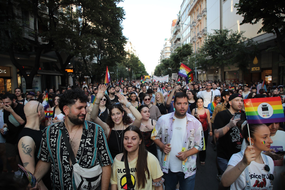LGBTQI+ community pride parade as part of Thessaloniki Pride