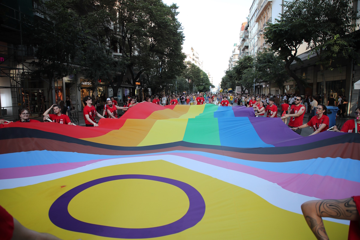 LGBTQI+ community pride parade as part of Thessaloniki Pride