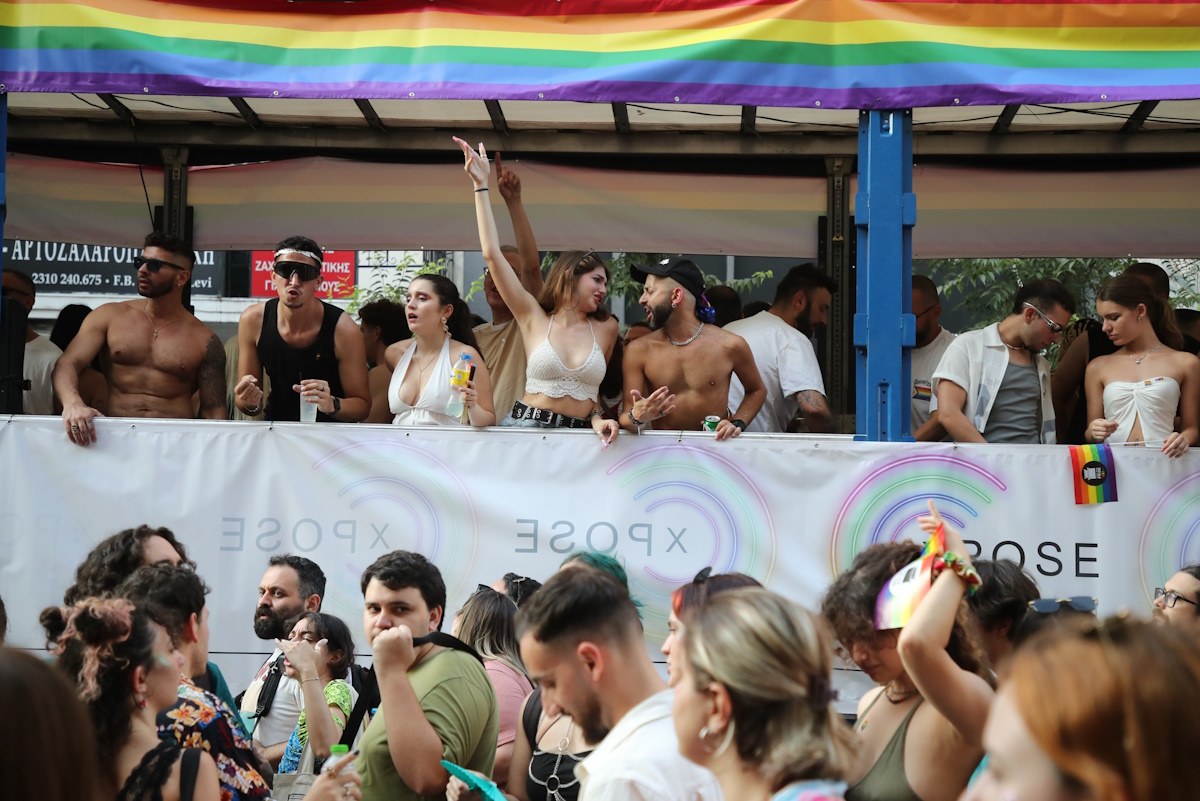 LGBTQI+ community pride parade as part of Thessaloniki Pride