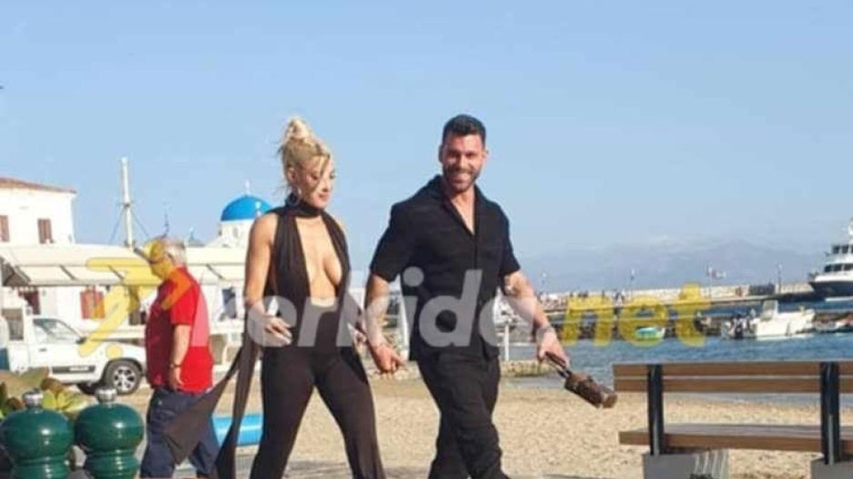 Ιωάννα Τούνη και Στάθης Σχίζας στη Μύκονο