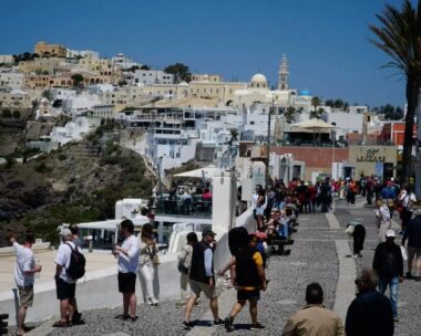 Τουρίστες σε διακοπές στην Ελλάδα