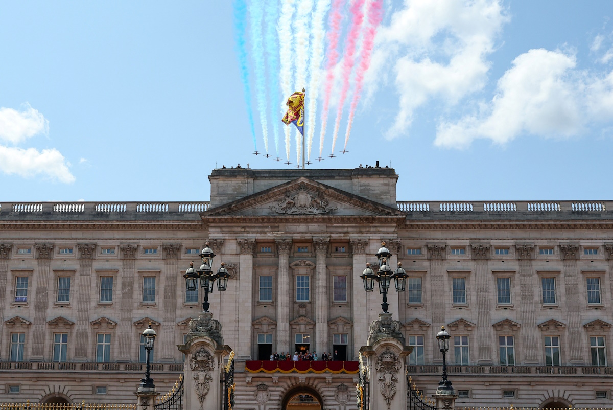 Trooping the colour