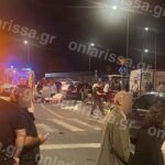 Συγκεντωμένος κόσμος στο σημείο του θανατηφόρου τροχαίου