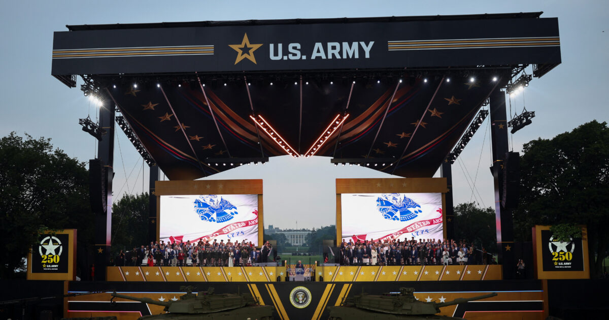 US division: Donald Trump’s excited for his military parade despite huge demonstrations