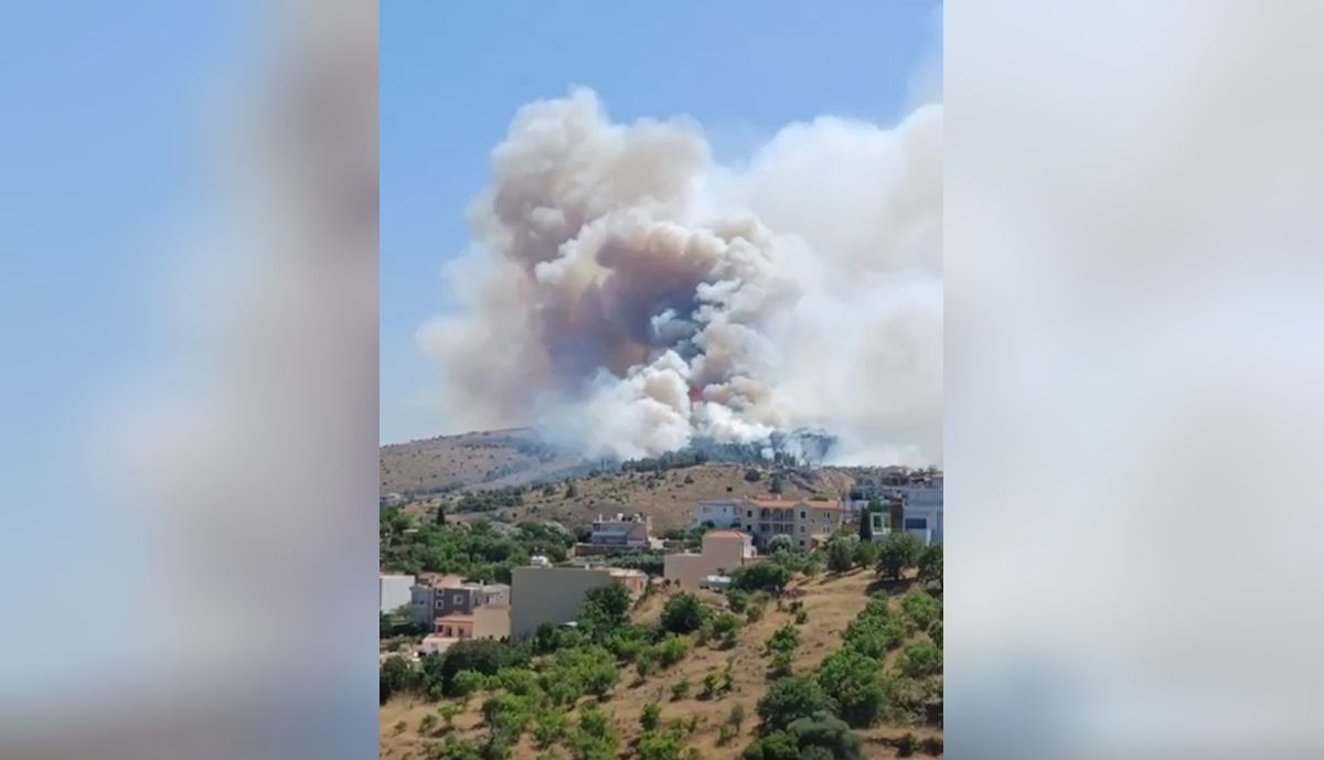 Φωτιά στη Χίο