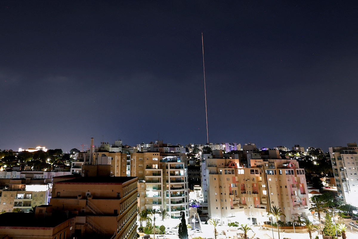 Αναχαίτιση πυραύλου, που σύμφωνα με τον ισραηλινό στρατό εκτοξεύτηκε από την Υεμένη, από την πόλη Άσκελον