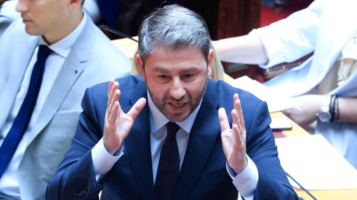 Ο Νίκος Ανδρουλάκης στη Βουλή