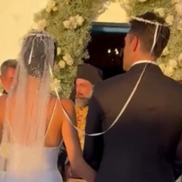 Κωνσταντίνος Αργυρός και Αλεξάνδρα Νίκα κατά τη διάρκεια του γάμου τους