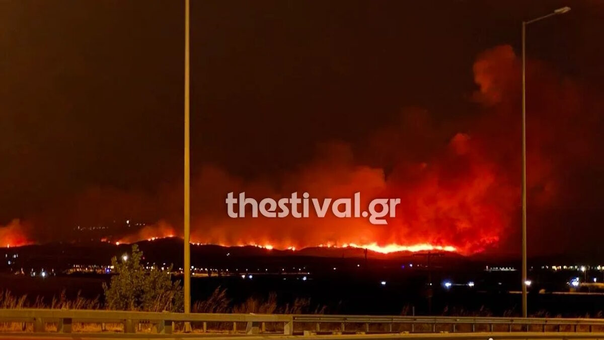 Φωτιά στην Άσσηρο Θεσσαλονίκης