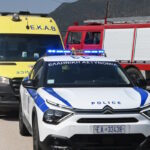 Αστυνομία και ασθενοφόρο σε σημείο τροχαίου