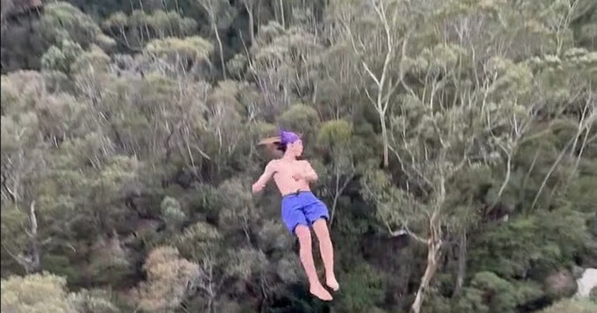 Australia: 21 -year -old broke his skull and back when he jumped out of a waterfall of 42.5 meters – called “Death Dive”