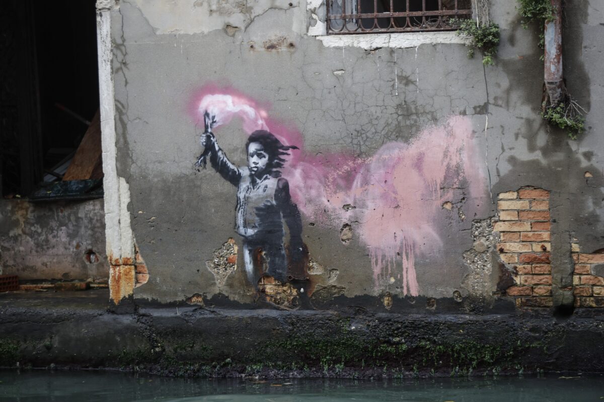 Το έργο του Banksy στη Βενετία
