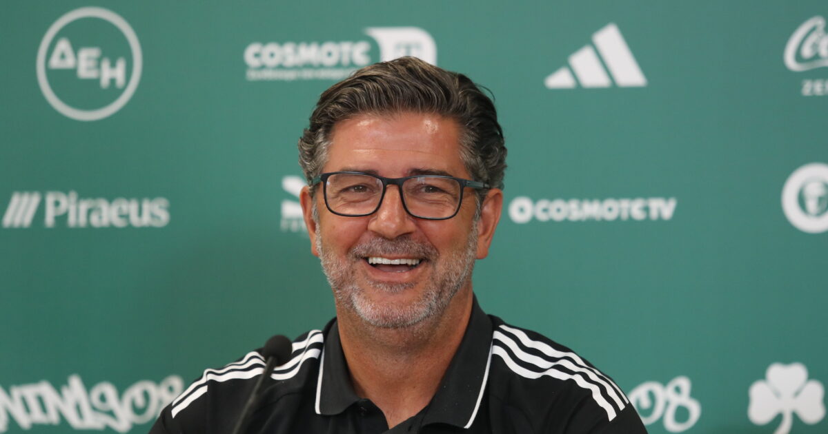Rui Vittoria before Panathinaikos – Rangers: “We have belief we will qualify”