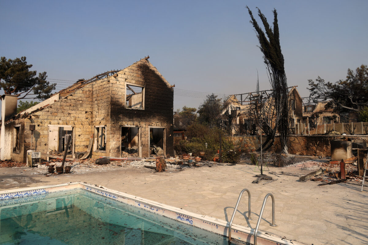 Καμένο σπίτι στην Κύπρο