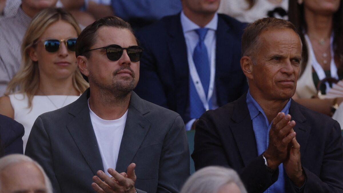 O Λεονάρντο Ντι Κάπριο στις εξέδρες του Wimbledon
