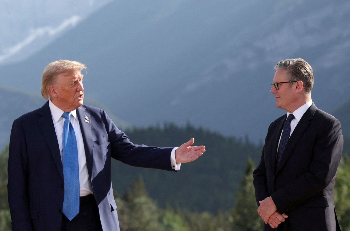 Donald Trump with Kir Starmer