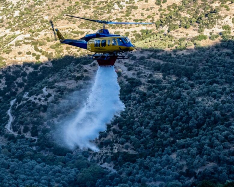 Φωτιά στις Σέρρες στην περιοχή Άγιος Ραφαήλ – Σηκώθηκε ελικόπτερο