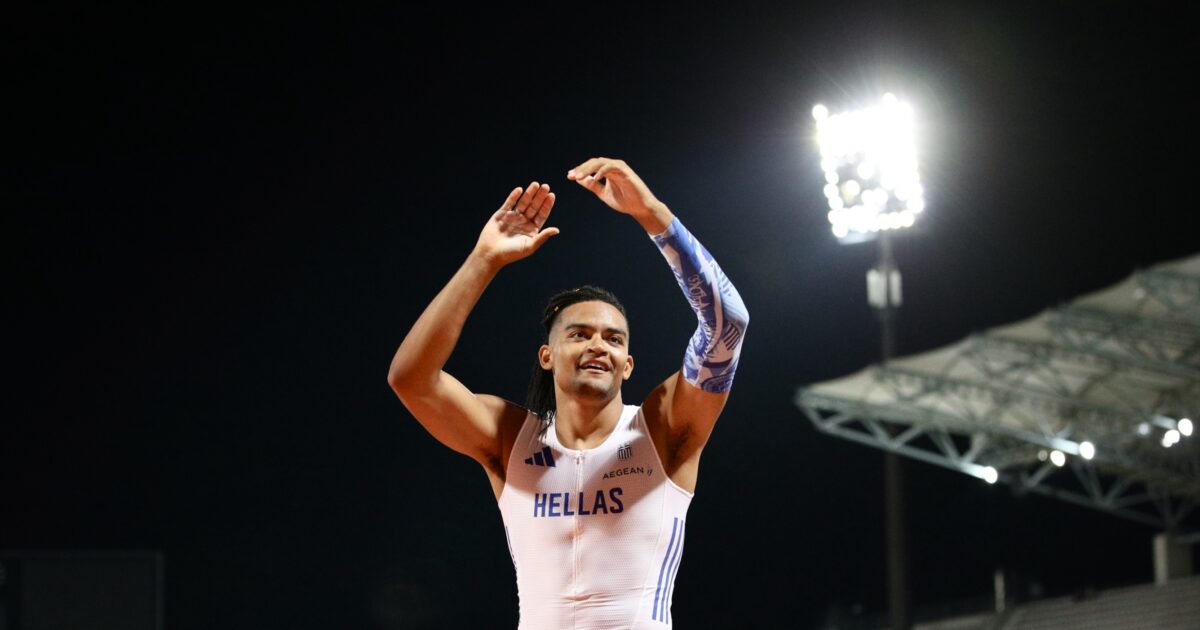 Emmanuel Karalis took gold in the Balkan Athletics Championship with a jump at 5.92m – touched the record at 6.11m