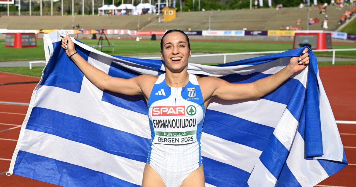 Polynesian Emmanouilidou won the bronze medal in the 100m. At the European Championship K23
