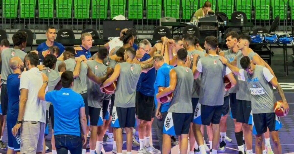 National Basketball: Training at OAKA in the presence of Vangelis Lioliou