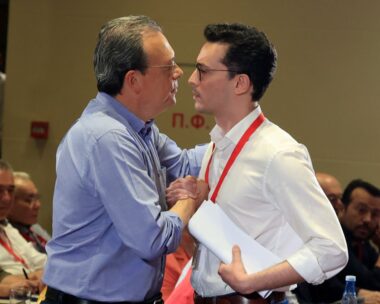 Ο Σωκράτης Φάμελλος με τον Στέργιο Καλπάκη