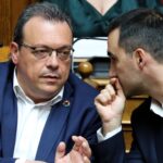 Ο Σωκράτης Φάμελλος και ο Αλέξης Χαρίτσης