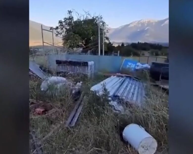 Βίντεο ντοκουμέντο από το εργοτάξιο όπου ξεκίνησε η φωτιά στο Φενεό Κορινθίας – Εργαλεία, παλέτες, μπιτόνια βενζίνης, καλώδια