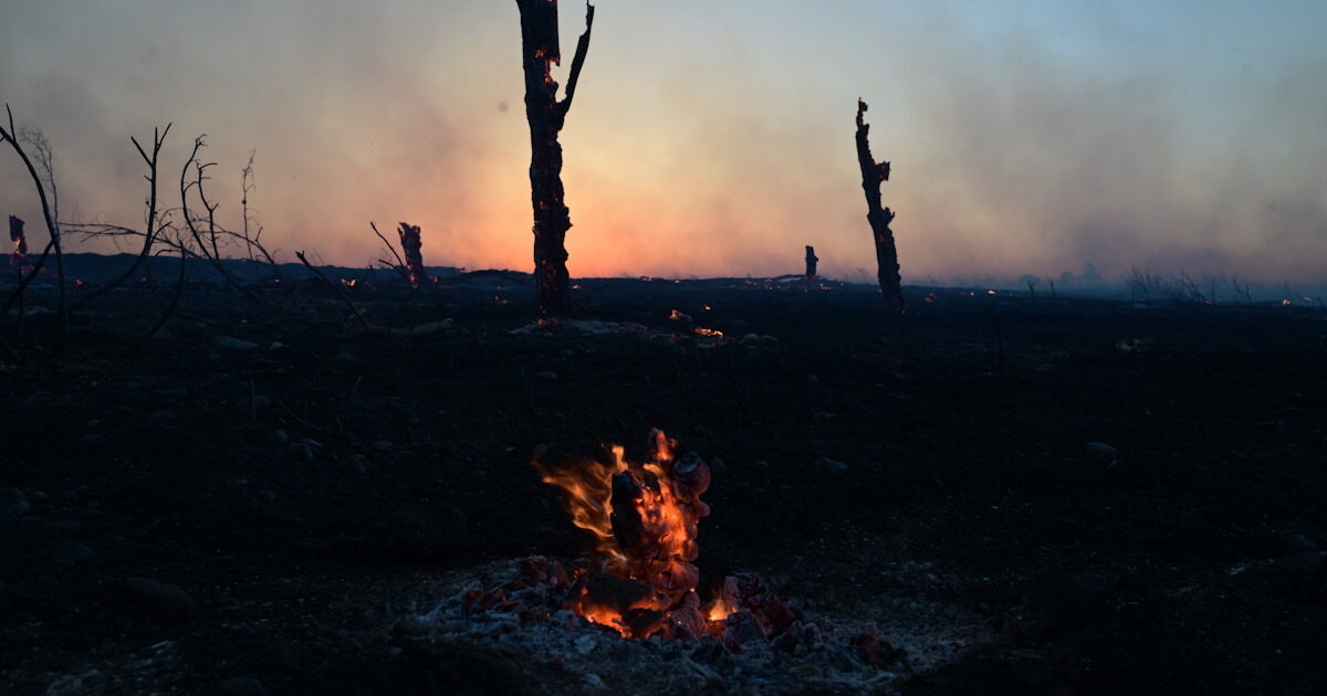In progress of fire resurgences in Ptolemais – Very high risk of fire in 15 areas for today