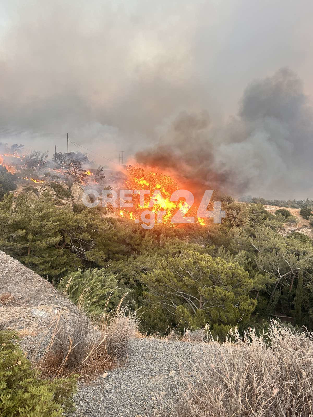 Φωτιά στην Ιεράπετρα