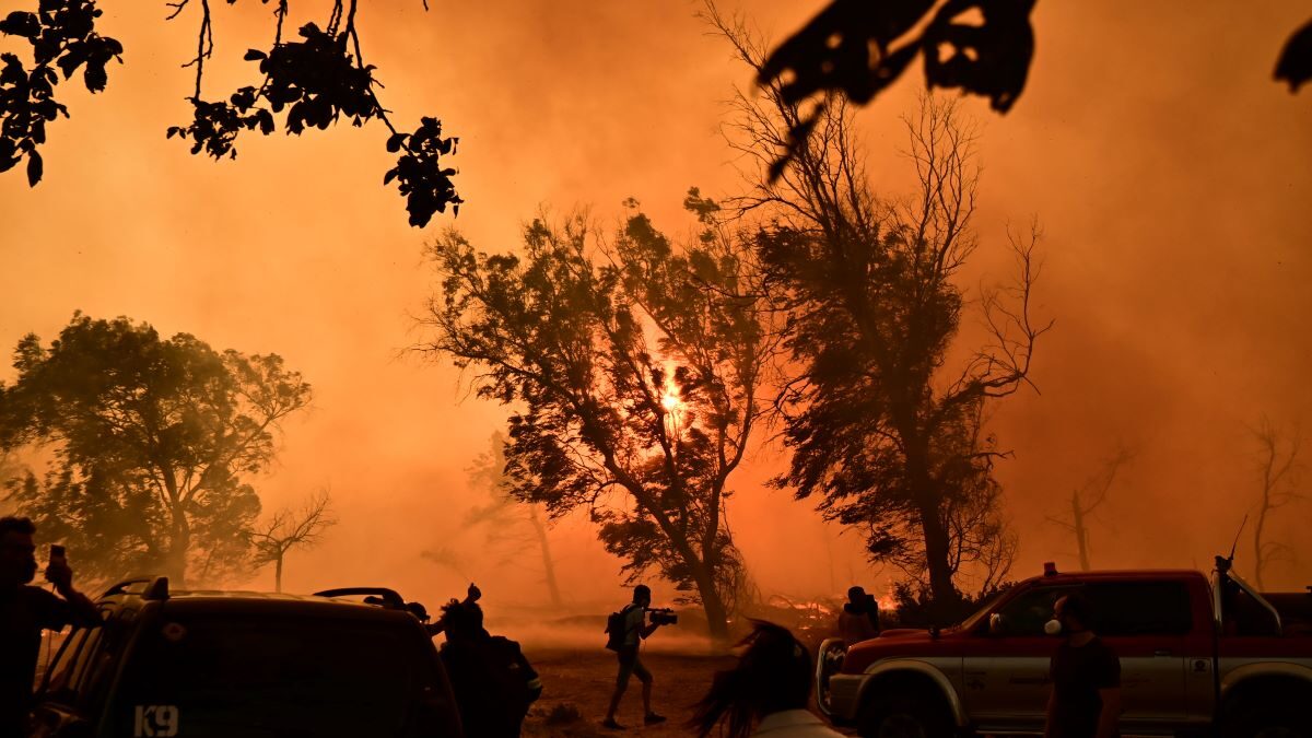Από τη μεγάλη φωτιά στο Κρυονέρι