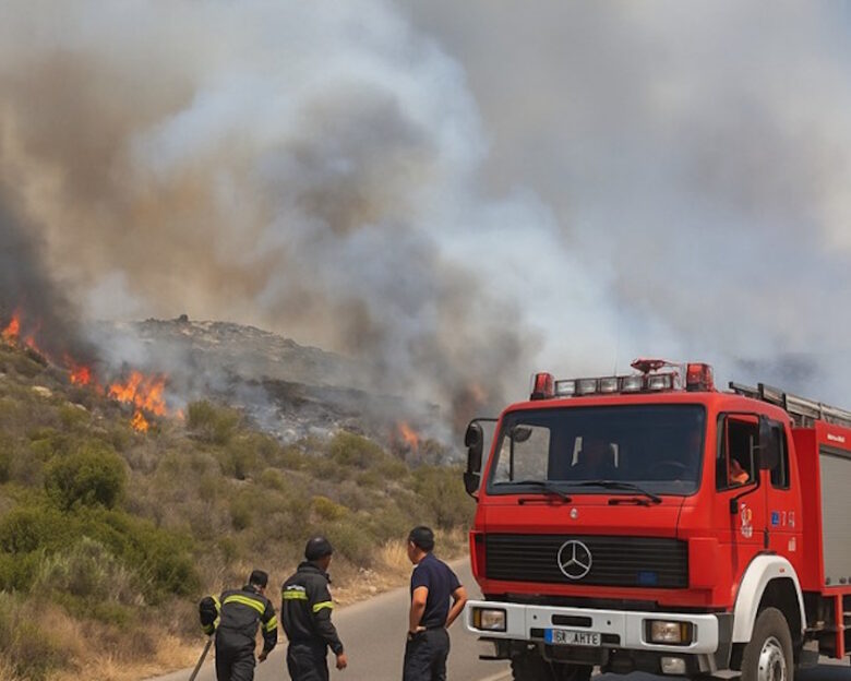 Φωτιά στη Λακωνία στην περιοχή Καρίτσα – Σηκώθηκαν 2 αεροσκάφη και 1 ελικόπτερο