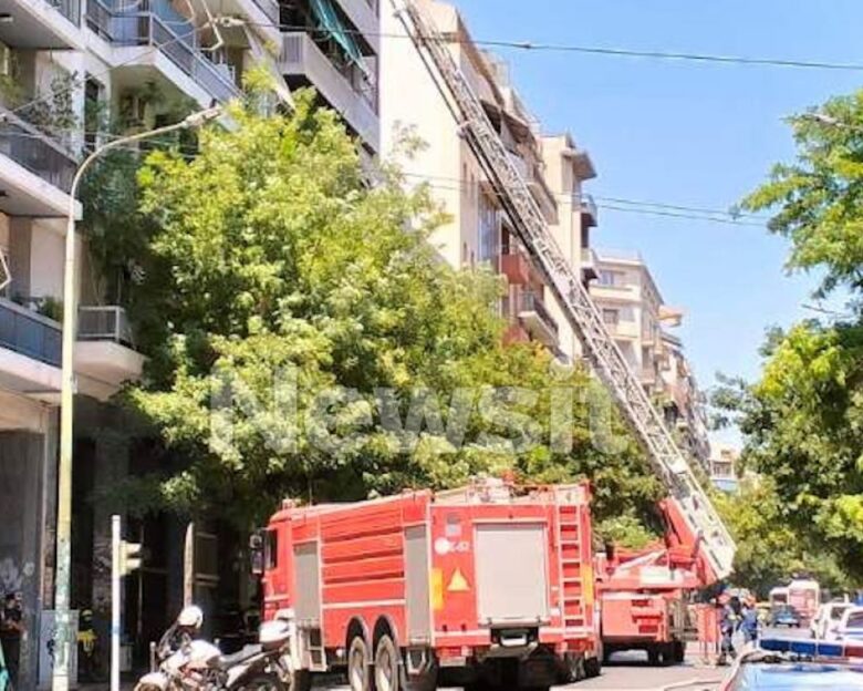 Φωτιά σε διαμέρισμα στο κέντρο της Αθήνας – Εκκενώθηκε η πολυκατοικία