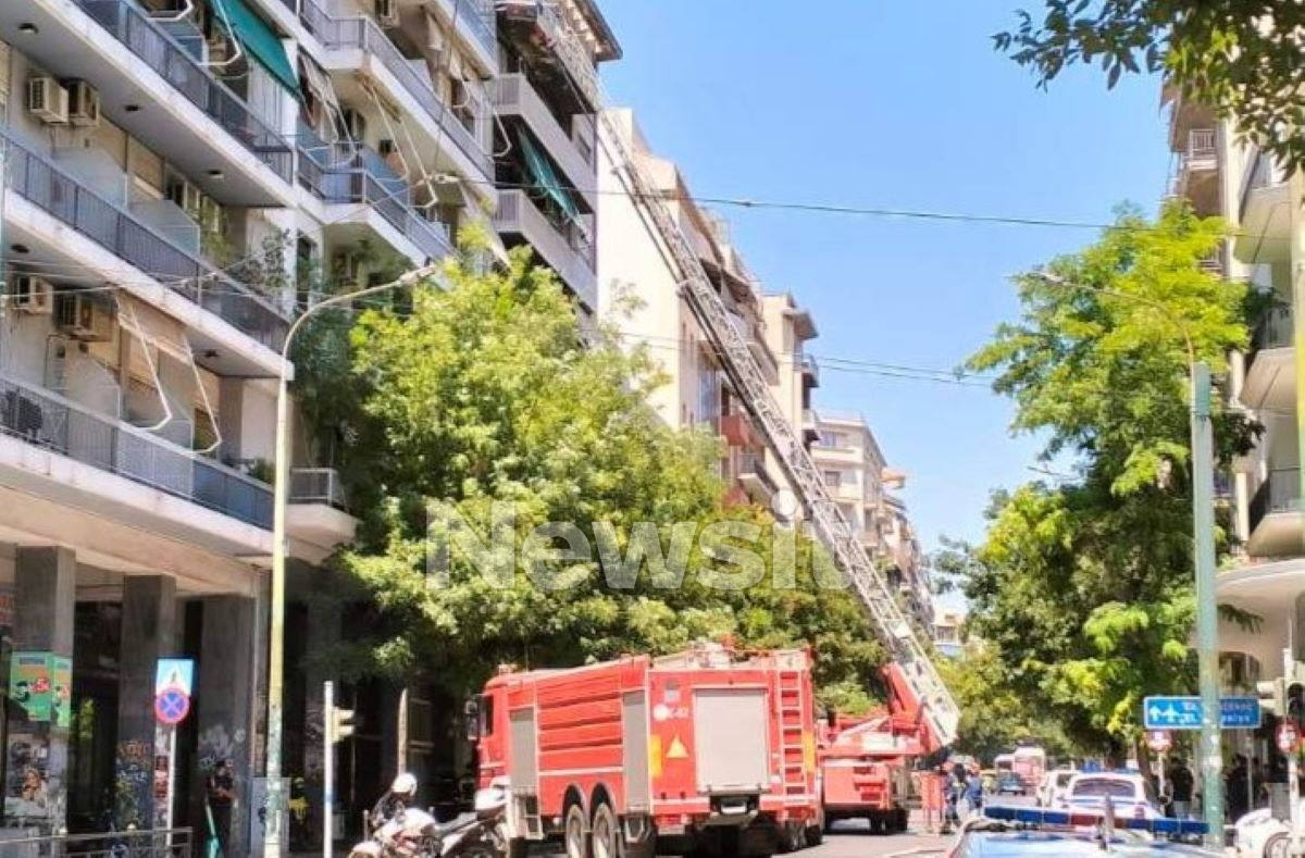 Ισχυρή δύναμη της πυροσβεστικής για τη φωτιά στη Μάρνης