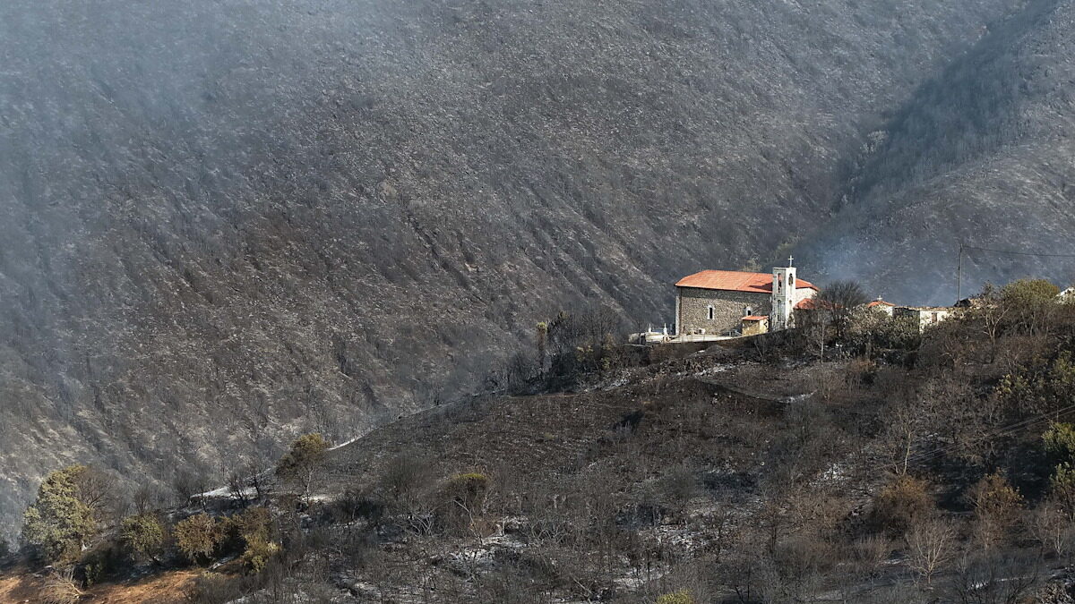 Οι καμένες εκτάσεις στην Μεσσηνία