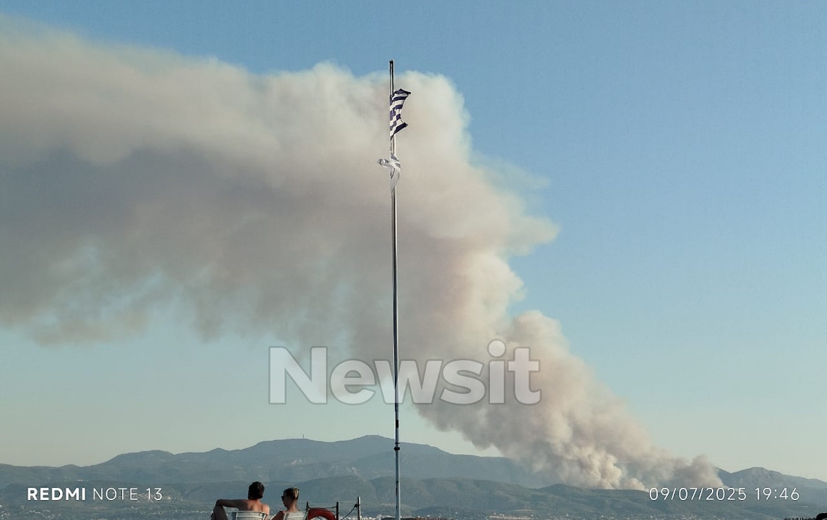 Φωτιά στον Ωρωπό